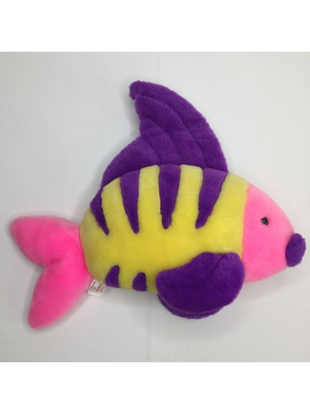 Circus Circus Plush Tropical Fish Stuffed Animal Kids Toy Pink Purple Yellow